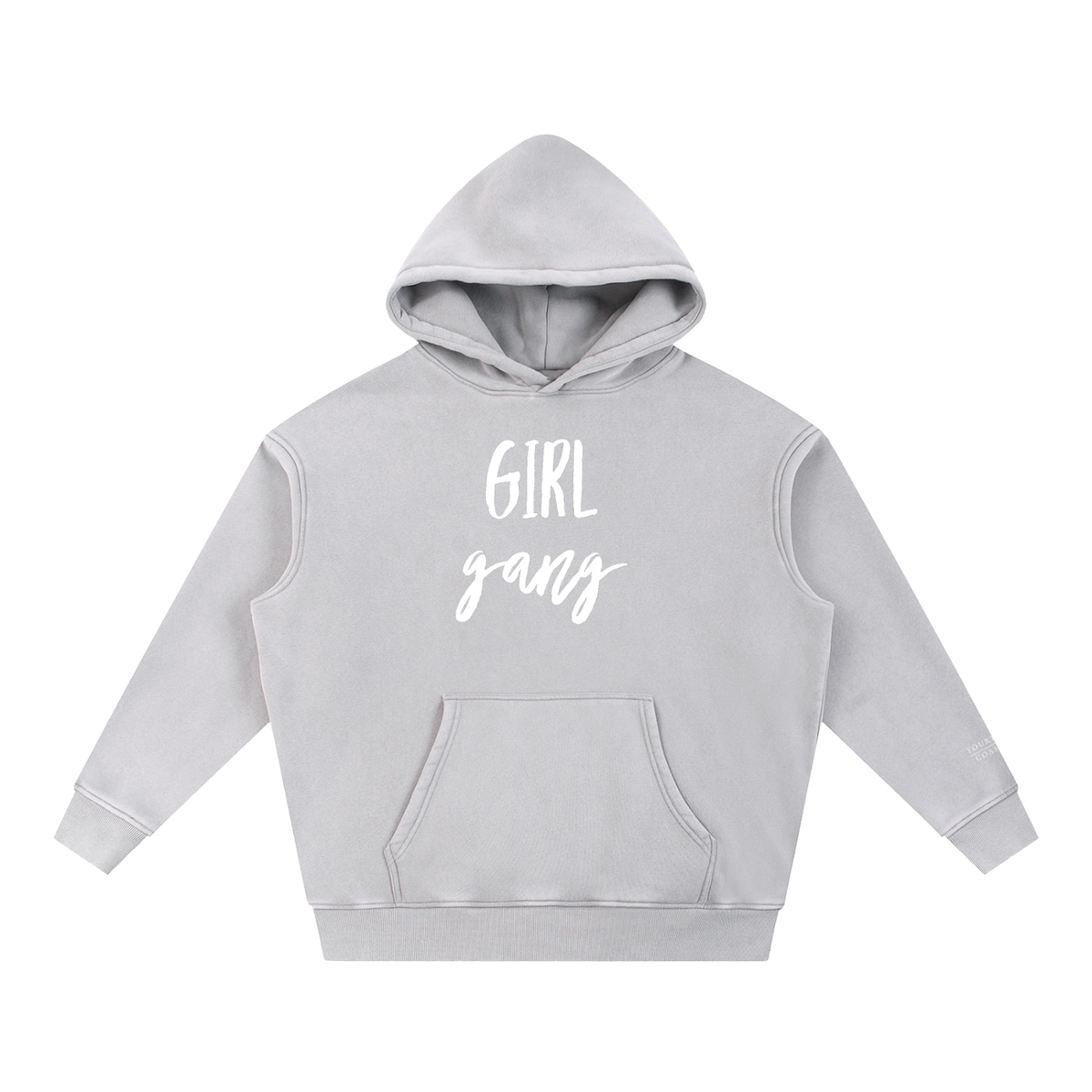 GIRL GANG Snow Wash Fleece Oversize Hoodie