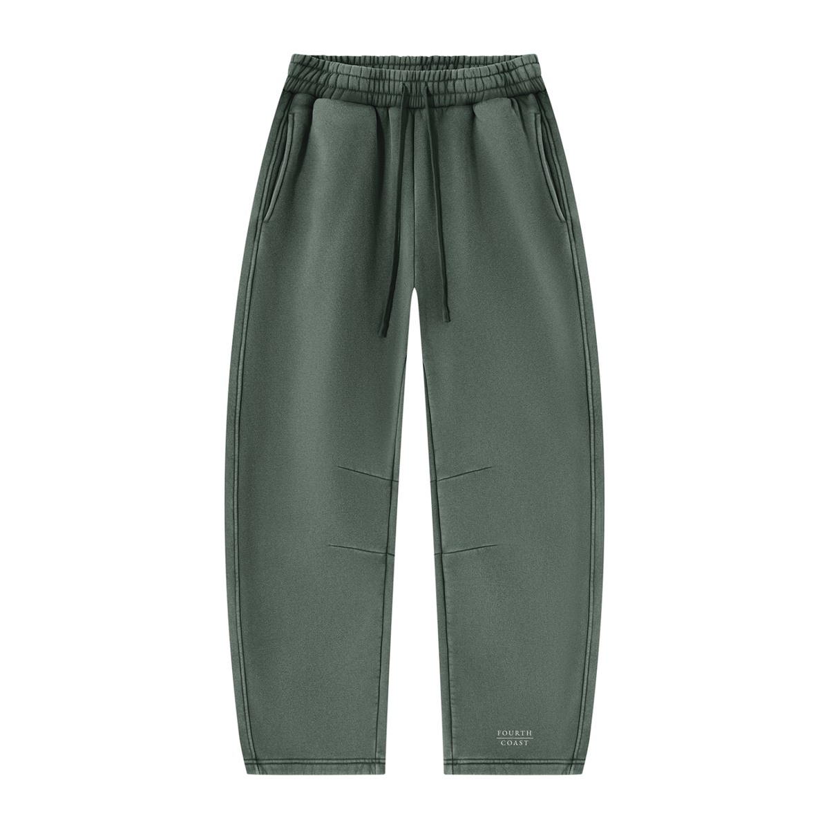 Unisex Vintage Wash Barrel Leg Fleece Sweatpants