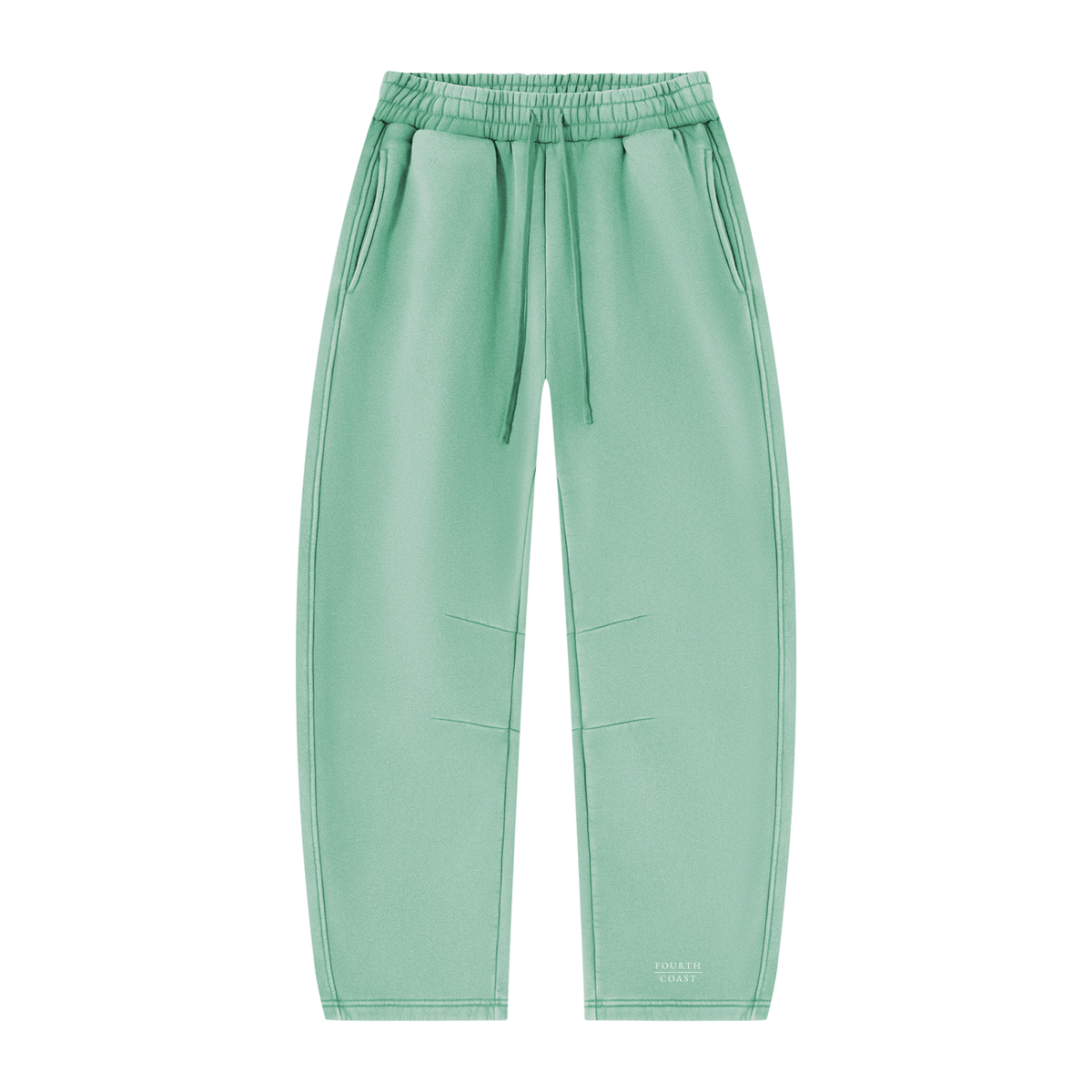 Unisex Vintage Wash Barrel Leg Fleece Sweatpants