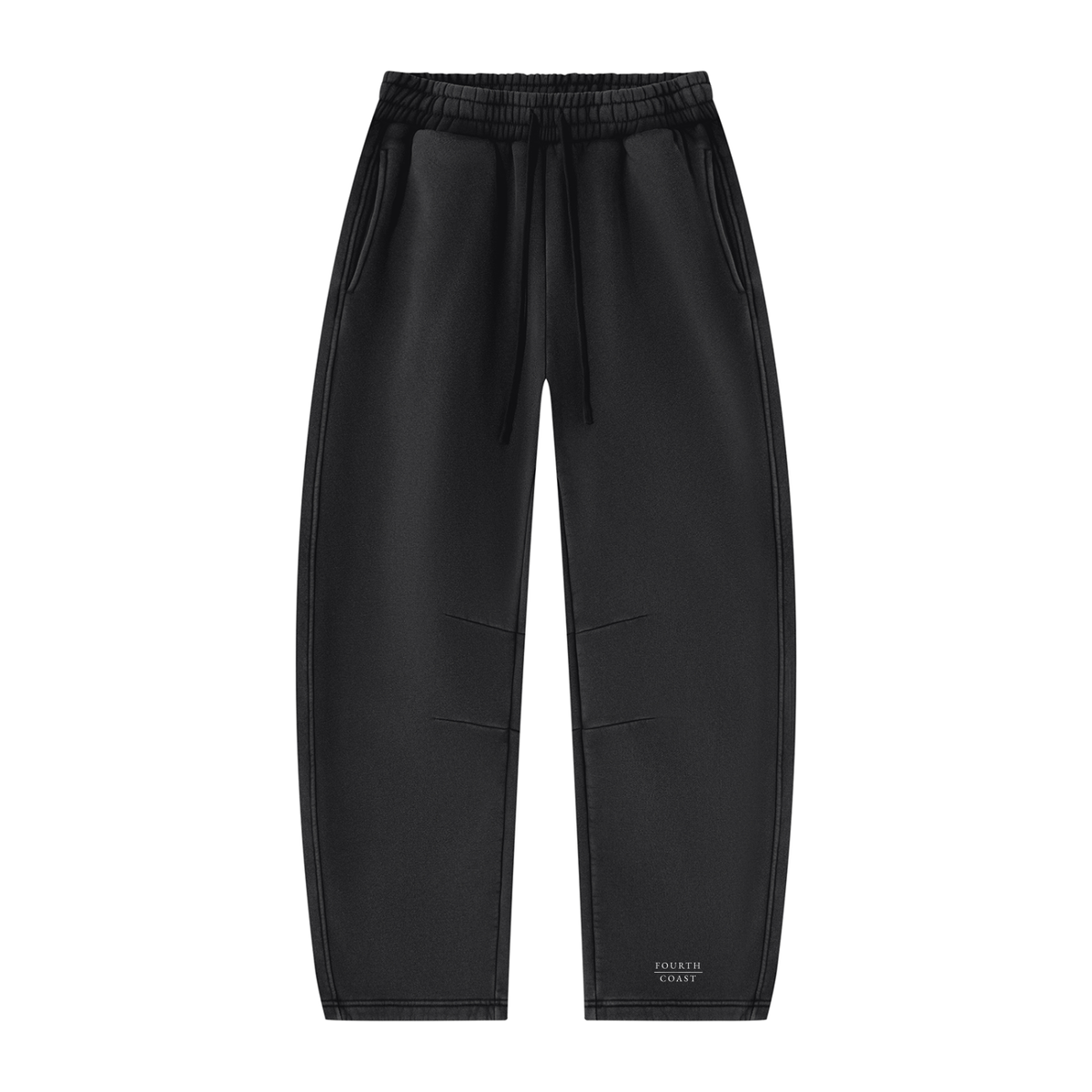 Unisex Vintage Wash Barrel Leg Fleece Sweatpants