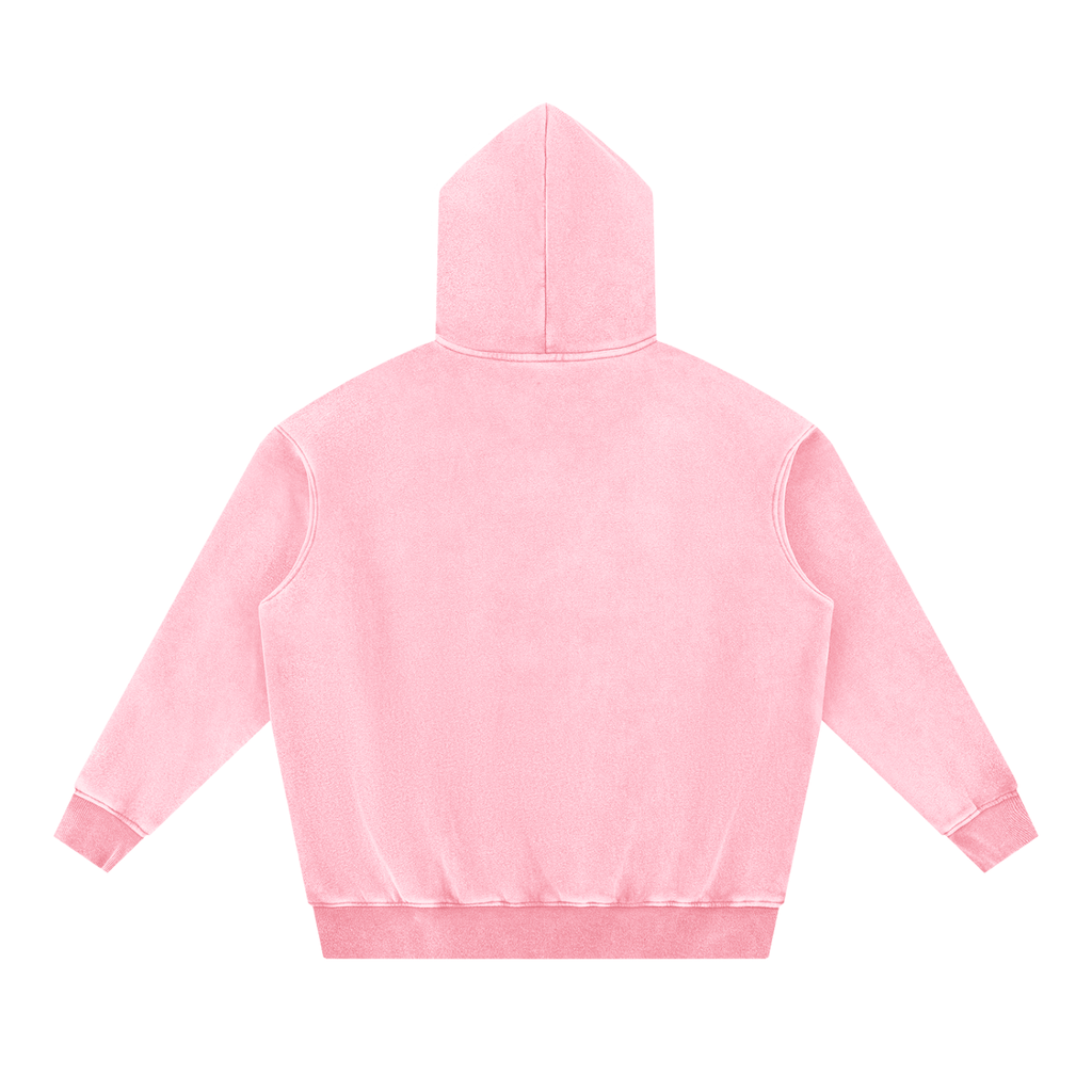GIRL GANG Snow Wash Fleece Oversize Hoodie
