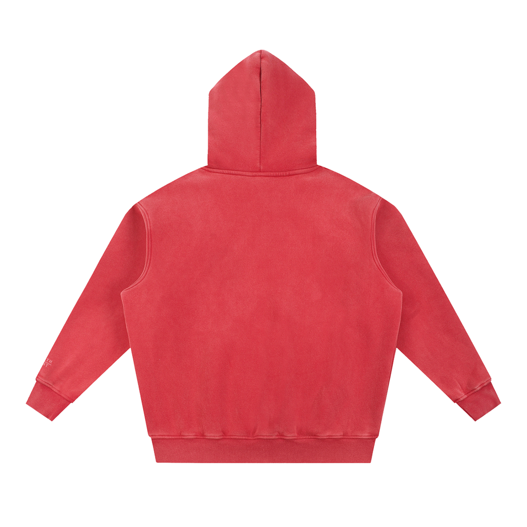 GIRL GANG Snow Wash Fleece Oversize Hoodie