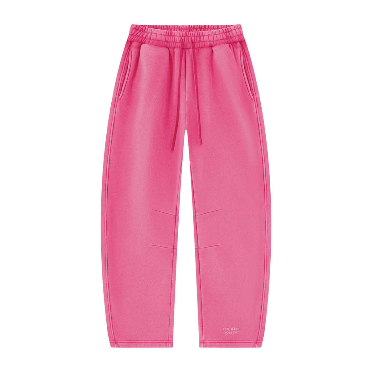 Unisex Vintage Wash Barrel Leg Fleece Sweatpants