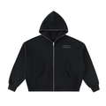 C&C Fleeced Full-Zip Boxy Hoodie