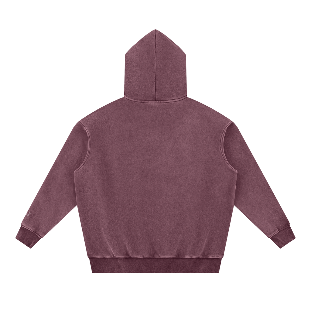 GIRL GANG Snow Wash Fleece Oversize Hoodie