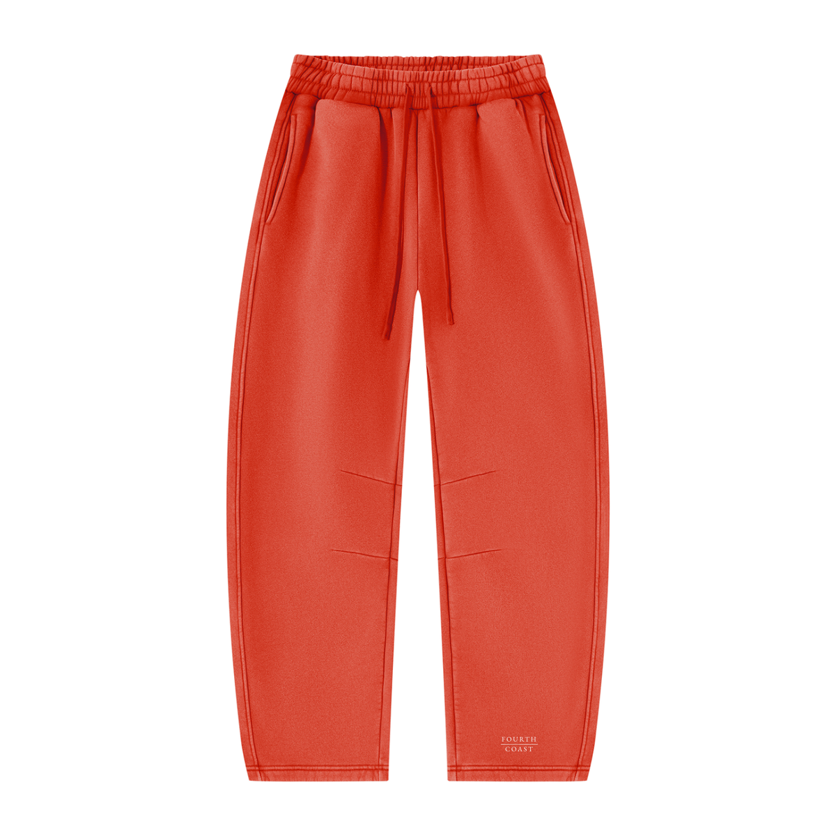 Unisex Vintage Wash Barrel Leg Fleece Sweatpants