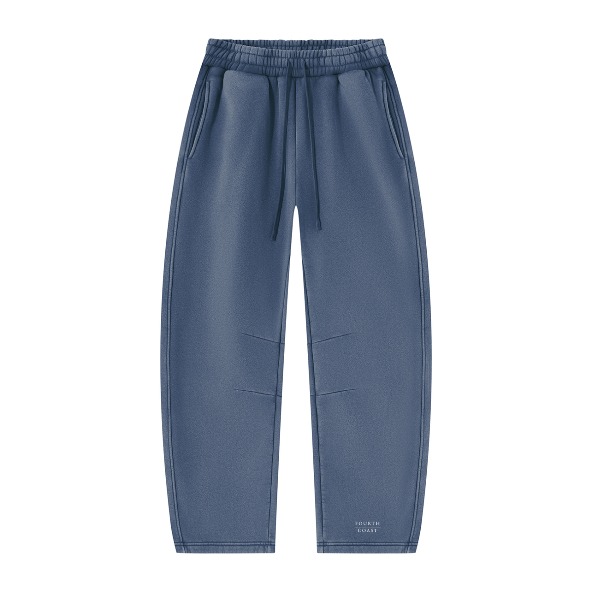 Unisex Vintage Wash Barrel Leg Fleece Sweatpants