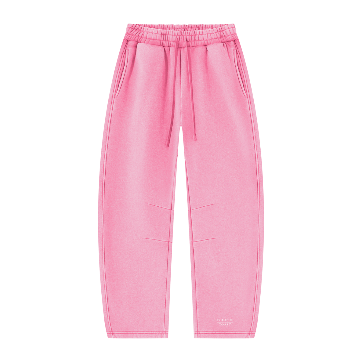 Unisex Vintage Wash Barrel Leg Fleece Sweatpants