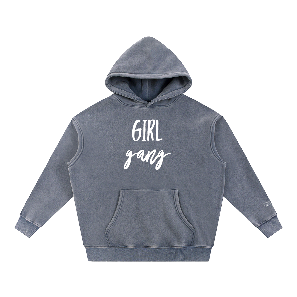 GIRL GANG Snow Wash Fleece Oversize Hoodie