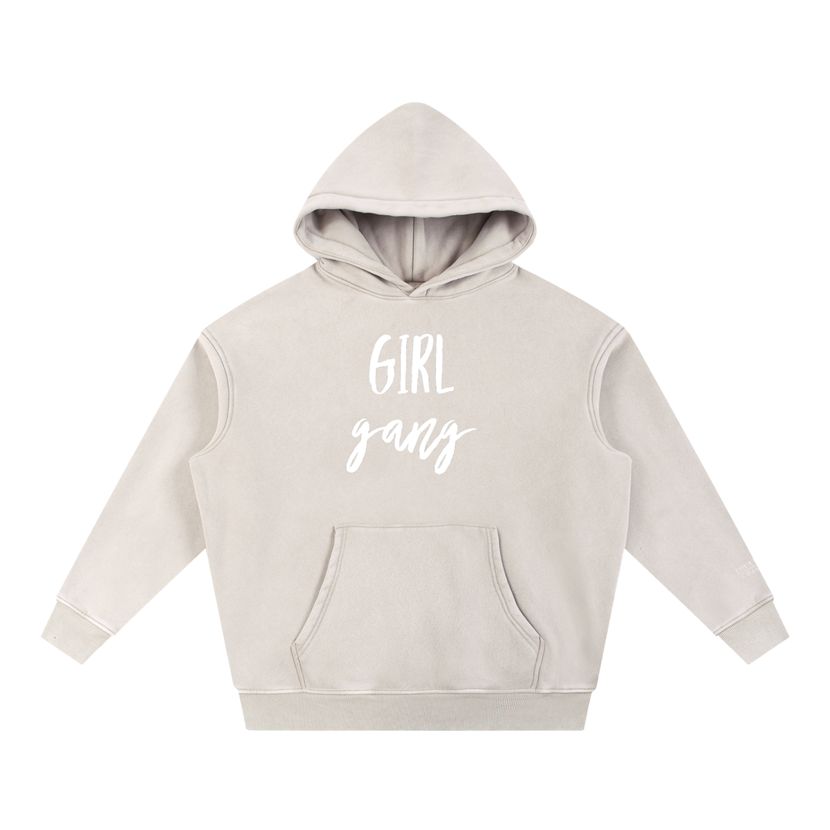 GIRL GANG Snow Wash Fleece Oversize Hoodie