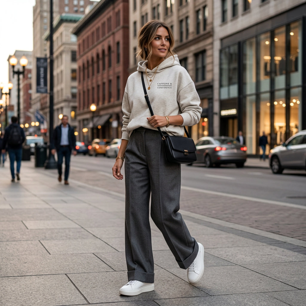 Caffeine & Confidence Sm | Essential Heavyweight Hoodie