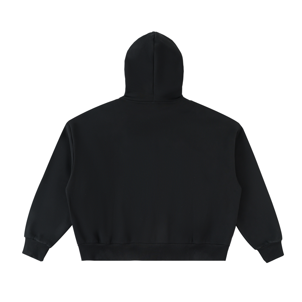 C&C Fleeced Full-Zip Boxy Hoodie