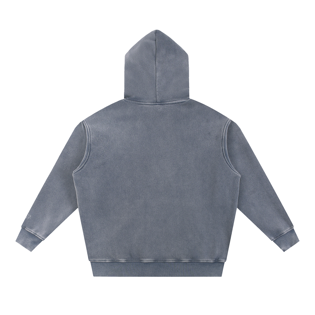 GIRL GANG Snow Wash Fleece Oversize Hoodie