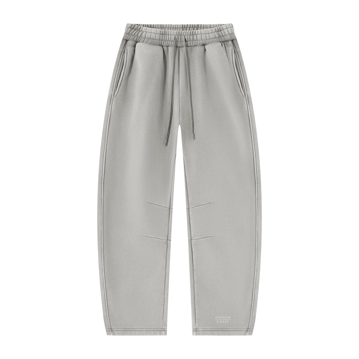 Unisex Vintage Wash Barrel Leg Fleece Sweatpants