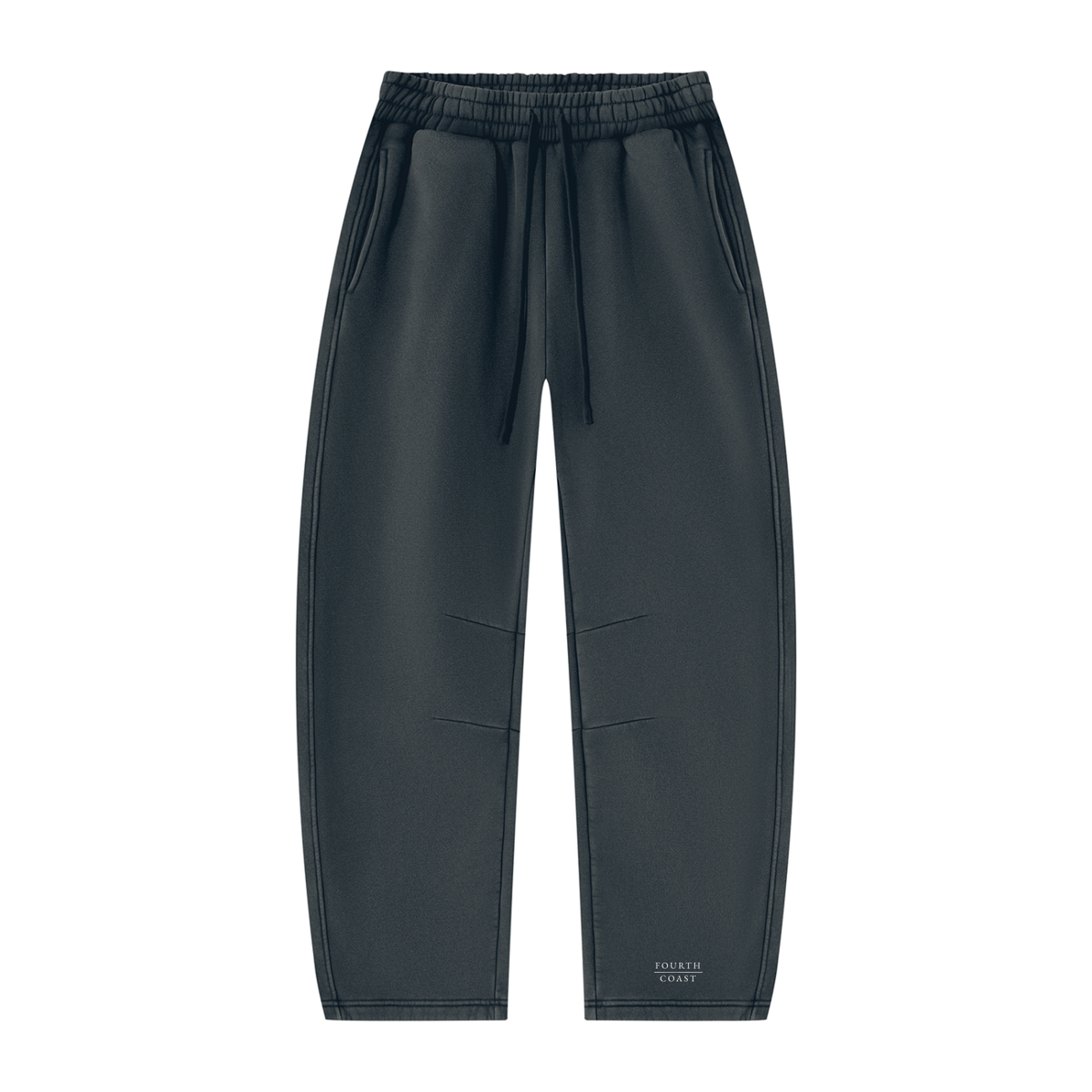 Unisex Vintage Wash Barrel Leg Fleece Sweatpants